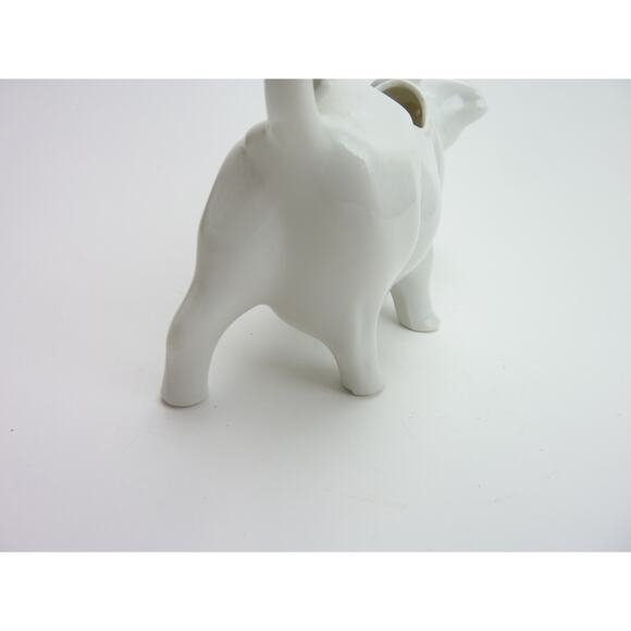 Vintage White Cow Creamer Funny Face - Picture 4 of 5